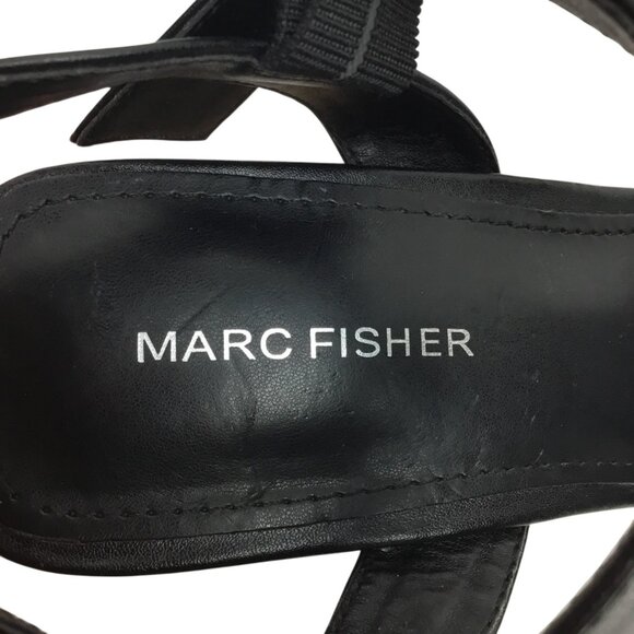 Marc Fisher Zane Womens 7.5M Open Toe Cork Wedge Platform Sandals - Picture 4 of 14